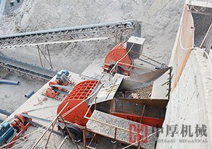 甘肅時產500噸重錘式破碎機現場