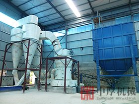 湖北鄂州時產10噸石灰石雷蒙磨粉生產線